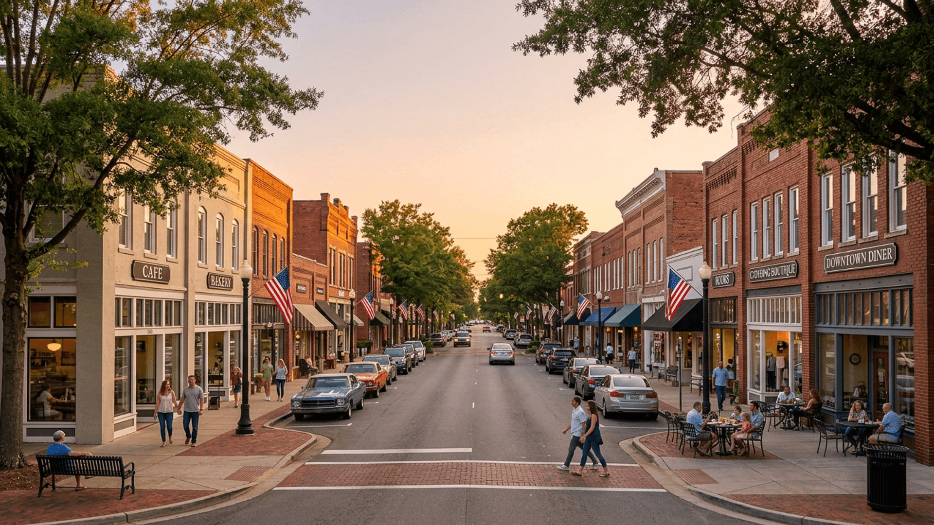 Mooresville cityscape