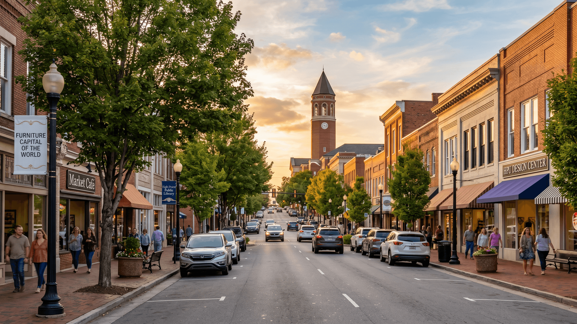 High Point cityscape